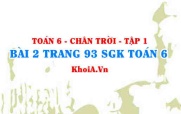 Bài 2 trang 93 SGK Toán 6 Tập 1 Chân trời sáng tạo